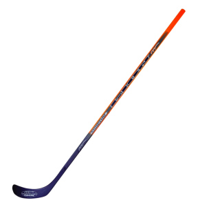 Hokejka 147cm, dřev., laminátová, levá - oranžová