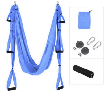 Aerial YOGA - Závěs na jógu SEDCO AERO YOGA s popruhy tmavě modrá