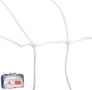 Síť kopaná SEDCO FTN02 - 5,5x2,1x2 m - SET NA DVĚ BRANKY bílá