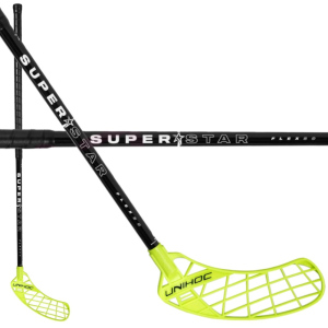 Florbalová hůl Unihoc Basic Superstar 30 - 100 cm černá/žlutá