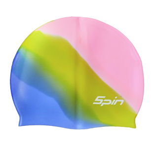 Koupací čepice SILICON SPIN 1128 žlutá/modrá