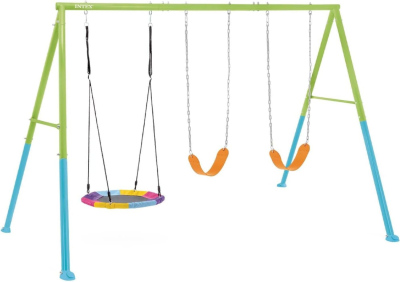 Zahradní houpačka INTEX 44133 SAUCER &amp; SWING 3-FEATURE SET