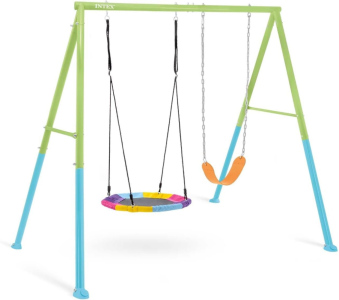 Zahradní houpačka INTEX 44125 TWO FEATURE SWING SET