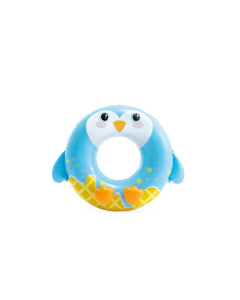 Nafukovací kruh Intex 56266 Cute Animals modrá