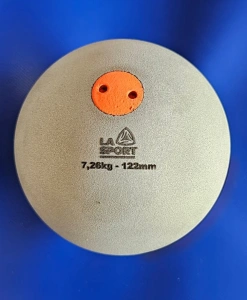 Soustružená závodní vrhačská koule SP LA, s přesnou ovalizaci - 7,26kg