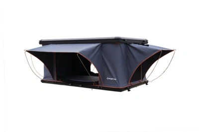 Střešní autostan pro 2 osoby King Camp Boundless X2 s markýzou, černo-šedá