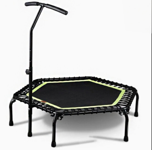 Trampolína s madlem SEDCO HEXAGON S600 - 122 cm Černá