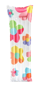 Nafukovací lehátko INTEX FASHION 59720 bílá/červená
