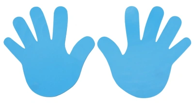 Hand značka na podlahu