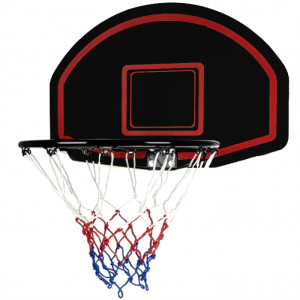 Panel na basket Sedco 3201B BLACK - koš + síťka 60*40cm