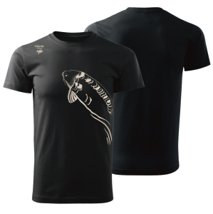 Giants fishing Tričko pánské černé Plavající kapr|vel. 2XL