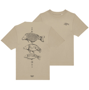 Giants fishing Tričko dětské béžové Tři kapři |vel. 9-11 Let