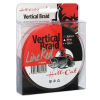 Hell-Cat Splétaná šňůra Braid Line Vertical Red|0.37mm, 33kg, 150m