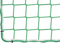 Záchytná síť proti pádu PP 5 mm, oko 60 mm, zelená, nehořlavá úprava