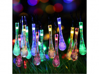 LEDSolar 20 vánoční solární řetěz kapky multicolor, iPRO, 2W, barevné