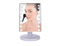 Kosmetické make-up zrcátko s led osvětlením bílé