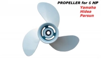 Propeller - lodní šroub 6 HP, Hidea, Yamaha, Parsun