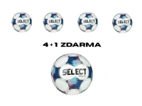 AKCE 4+1 Zdarma - Fotbalový míč Select FB Brillant Super TB CZ Chance Liga 2024/25 bílo modrá Velikost míče: 5