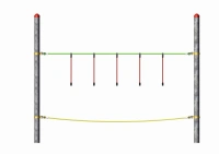 Dobrodružný parkur „Dillenburg“- prvek 8 - ručkovací lano