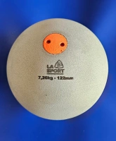Soustružená závodní vrhačská koule SP LA, s přesnou ovalizaci - 7,26kg