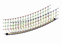 Most Džungle jednoduchý, šíře ø 160 mm