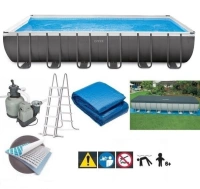 INTEX ULTRA XTR RECTANGULAR FRAME 7,32 x 3,66 X 1,32 m s pískovou filtrací, 26364NP