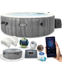 Intex Vířivka 28442EX PureSpa Bubble Greywood Deluxe (pro 6 os)