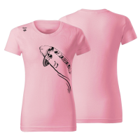 Giants fishing Tričko dámské růžové Plavající kapr|vel. XL