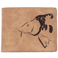 Giants fishing Peněženka hnědá hlava kapra Brown Wallet Carp Head