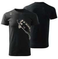 Giants fishing Tričko pánské černé Plavající kapr|vel. M