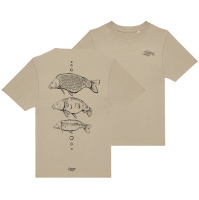 Giants fishing Tričko dětské béžové Tři kapři |vel. 9-11 Let