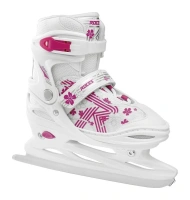 Brusle lední ROCES JOKEY GIRL 3.0 white-pink