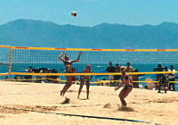 Volejbalová síť pro plážový volejbal Profi, PES 3 mm